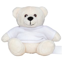 Peluche ours 8cm - Crème