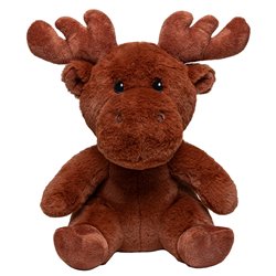 Peluche élan M en RPET 27cm - Marron