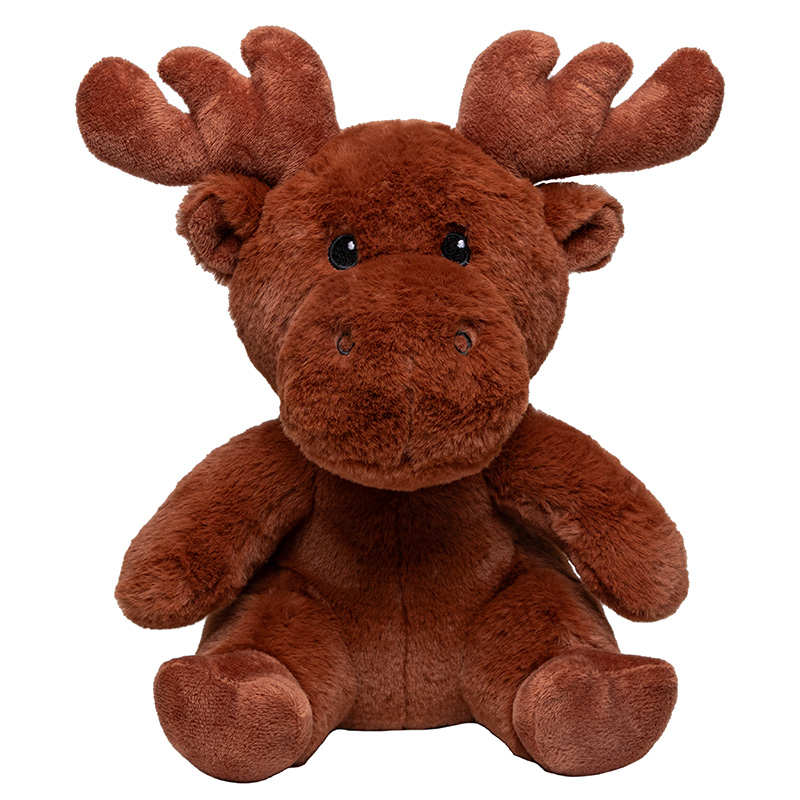 Peluche élan M en RPET 27cm - Marron