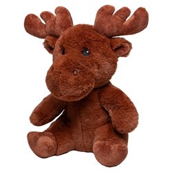 Peluche élan M en RPET 27cm - Marron