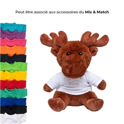 Peluche élan M en RPET 27cm - Marron