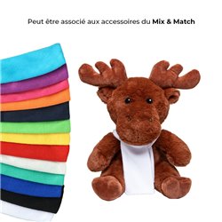 Peluche élan M en RPET 27cm - Marron