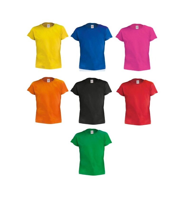  T  shirt  enfant couleur  Hecom en coton